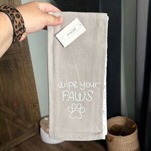 “Wipe Your Paws” Kitchen Towels